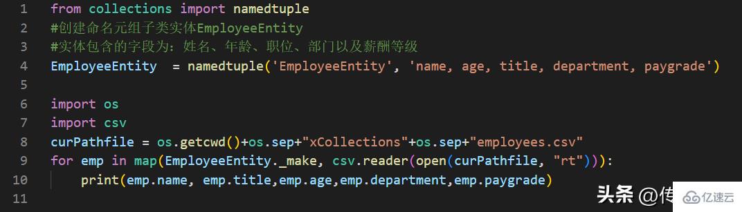 Python命名元组使用指南