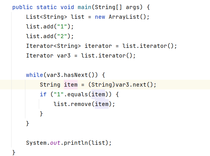 Java ArrayList遍历foreach与iterator时remove的区别是什么