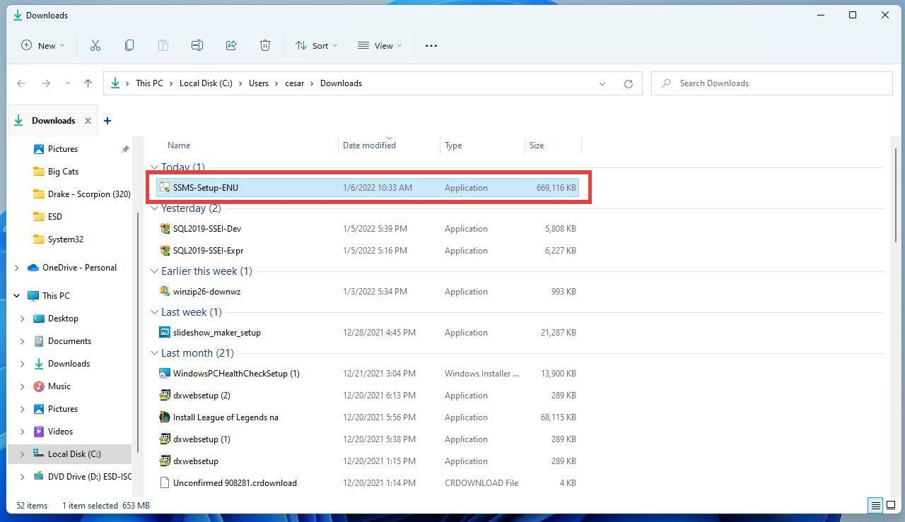 如何在 Windows 11 上安装和配置 SQL Server 2021 开发者版？