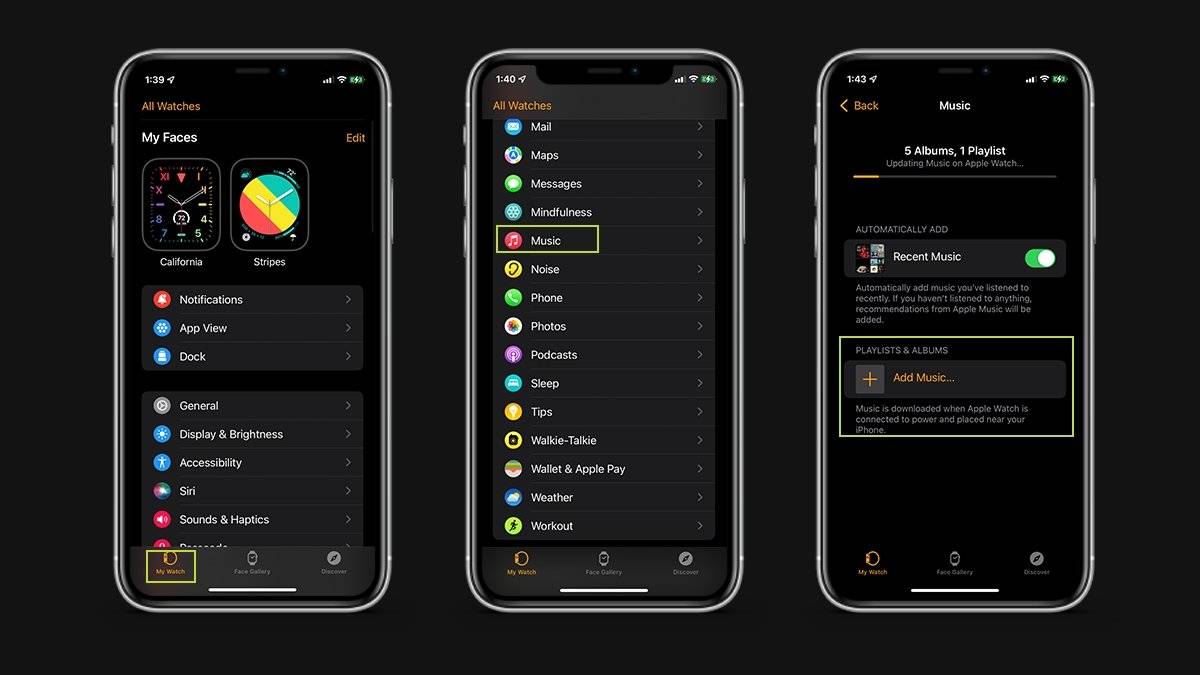 如何在 Apple Watch 上同步音乐、播客和有声读物配合 watchOS 8？