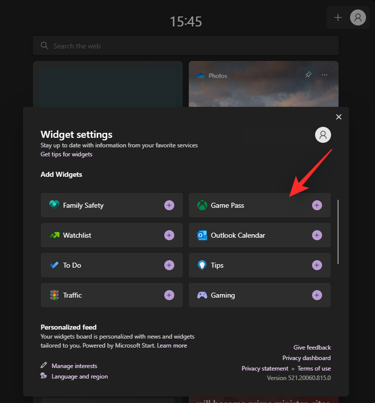 如何在 Windows 11 上启用和使用 Game Pass 小部件