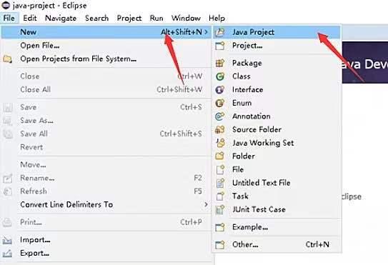 如何使用Eclipse创建Java项目?
