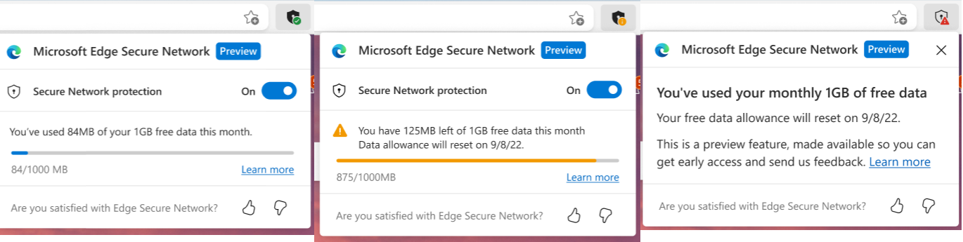 Microsoft Edge提供免费1GB流量的浏览器VPN,保障用户安全网络。