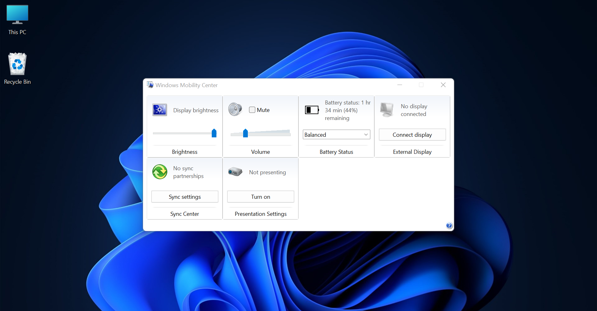 如何在 Windows 设备中找到 Windows 移动中心?