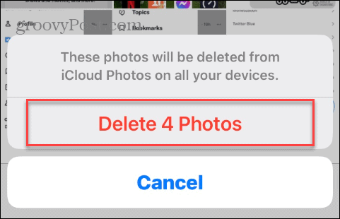 如何从 iCloud 中删除照片