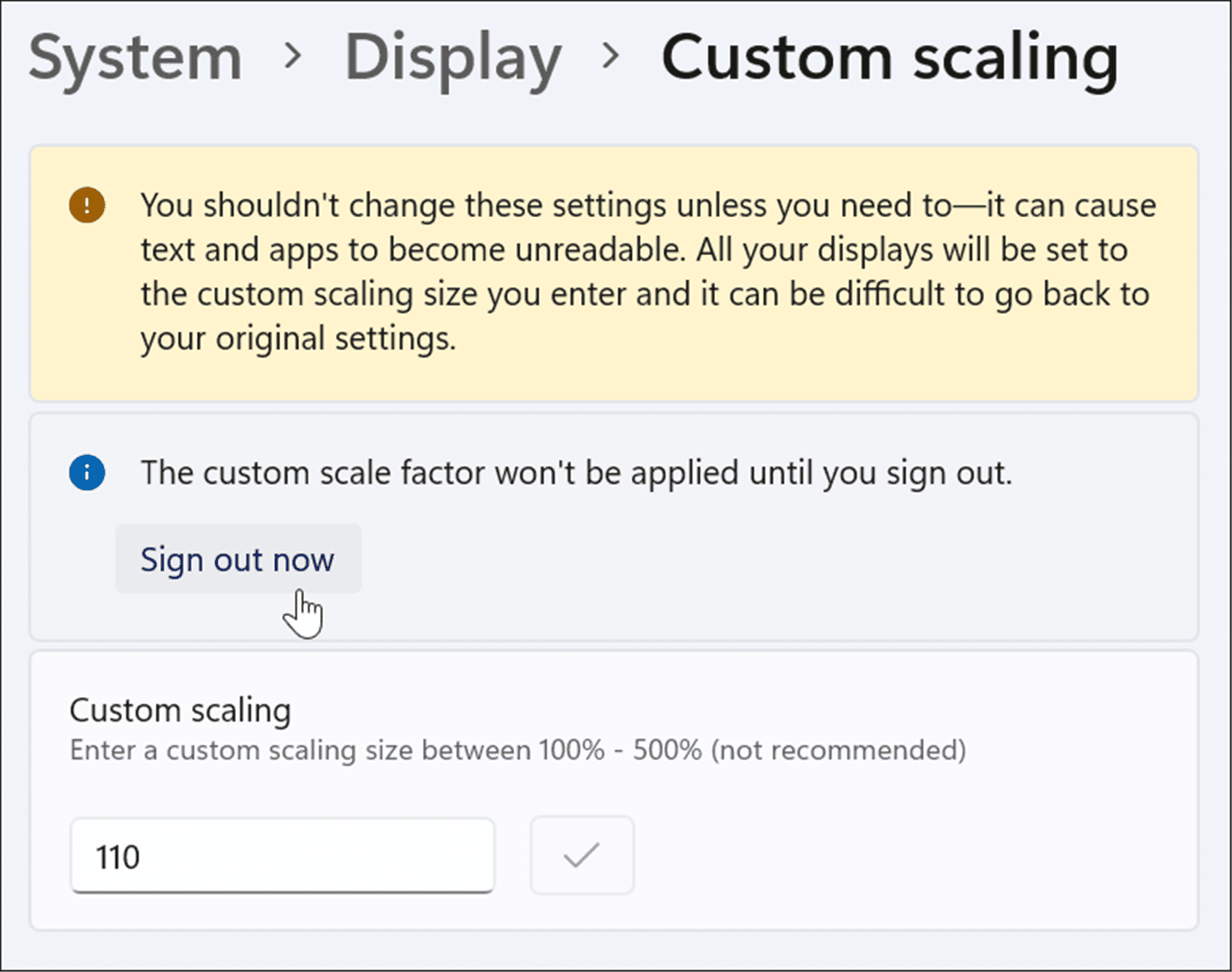 如何在 Windows 11 上调整显示比例设置