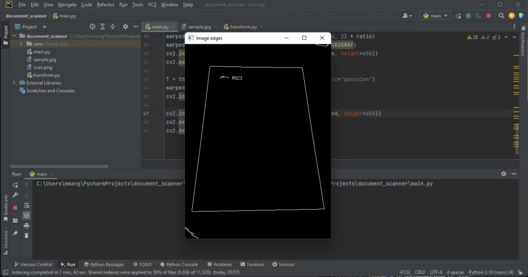 如何使用Python构建一个文档扫描器?