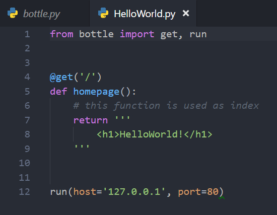 Python轻量级Web框架:Bottle库!
