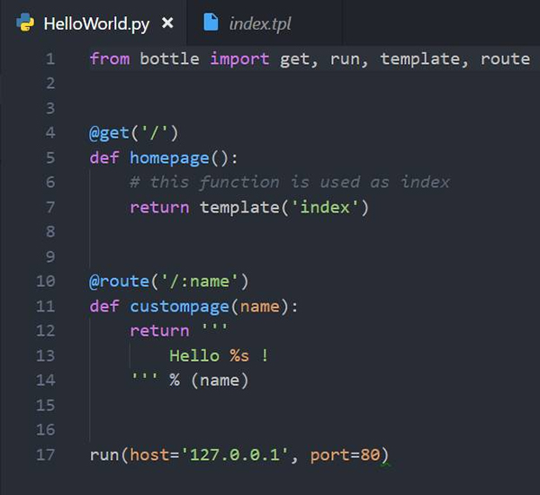 Python轻量级Web框架:Bottle库!