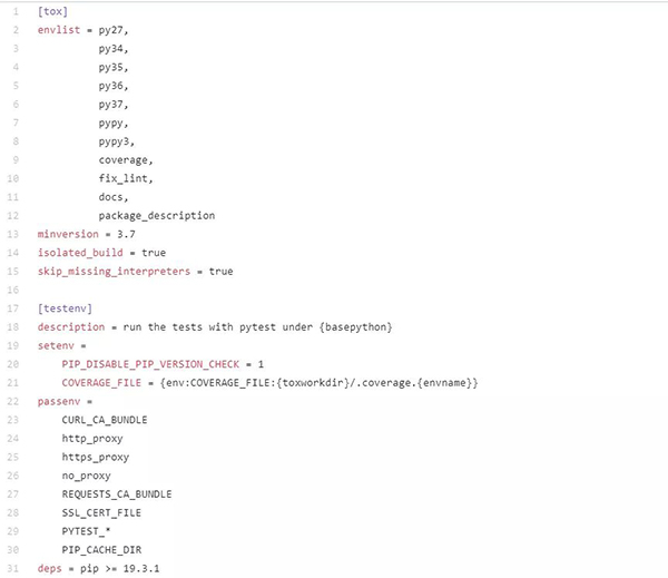 Python 任务自动化工具 tox 教程