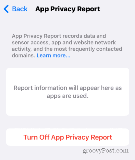 如何在 iPhone 或 iPad 上运行应用程序隐私报告
