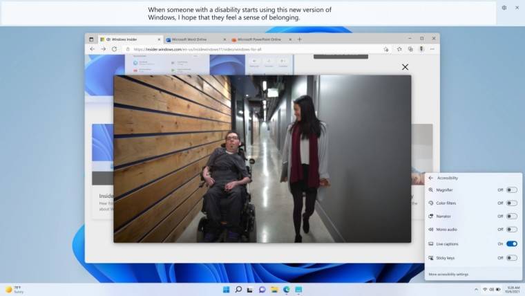 微软概述了 Windows 11 的新辅助功能