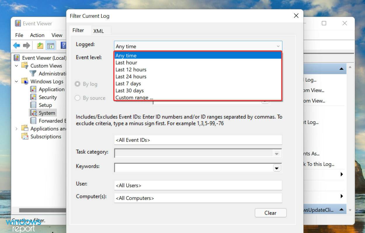 如何检查 Windows 11 错误日志