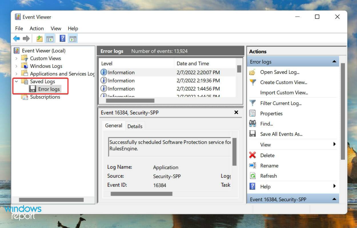 如何检查 Windows 11 错误日志