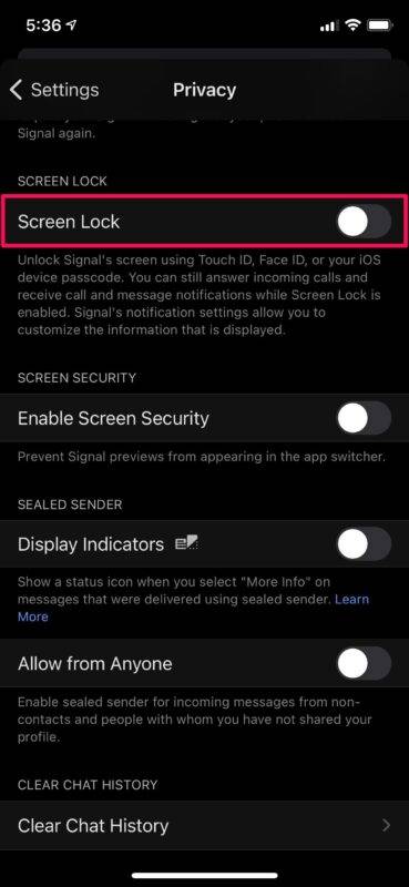 如何在 iPhone 上使用 Face ID 或 Touch ID 锁定信号
