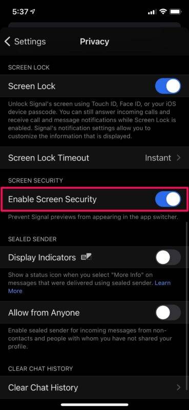 如何在 iPhone 上使用 Face ID 或 Touch ID 锁定信号