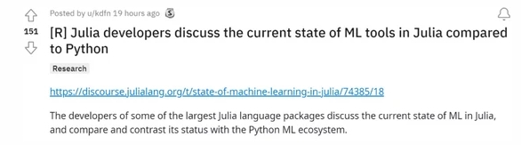 开发人员亲自上场:Julia语言搞机器学习和Python比,哪个好用?