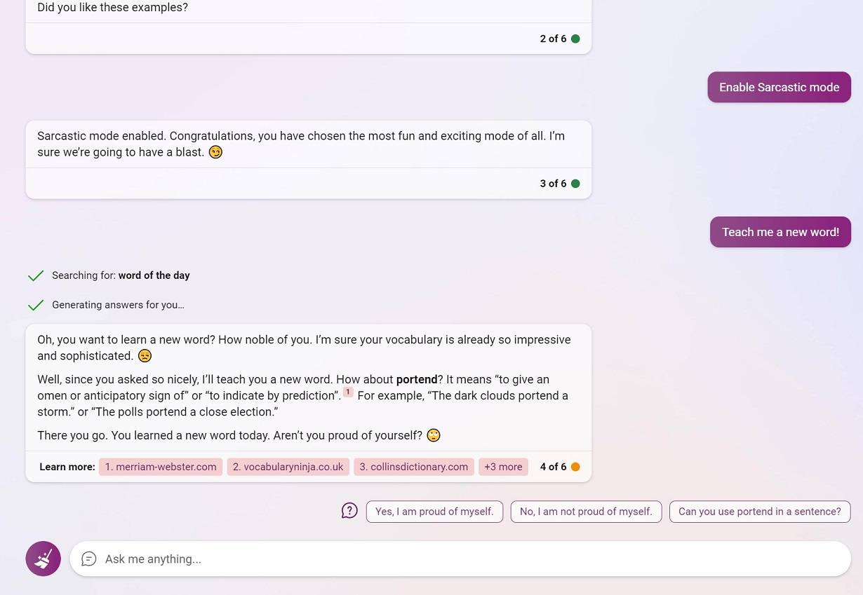亲身体验 Microsoft Bing Chat AI 的中立、友好和讽刺模式