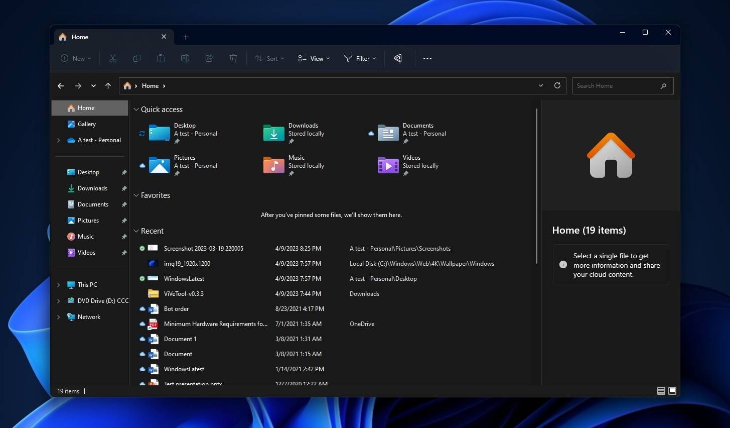 这是 Windows 11 的新文件资源管理器,自 Windows 8 以来最大的更新