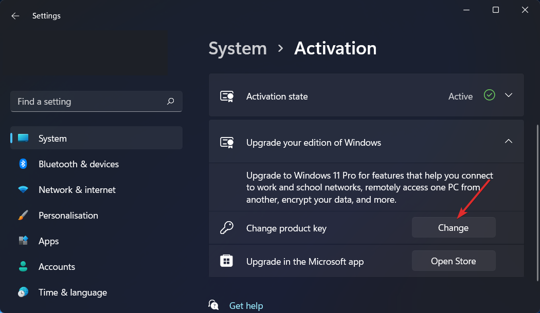 修复:Windows 11 激活错误 0xc004f213