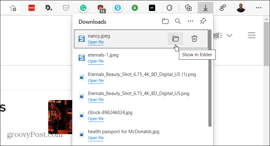 如何在 Microsoft Edge 中删除下载历史记录