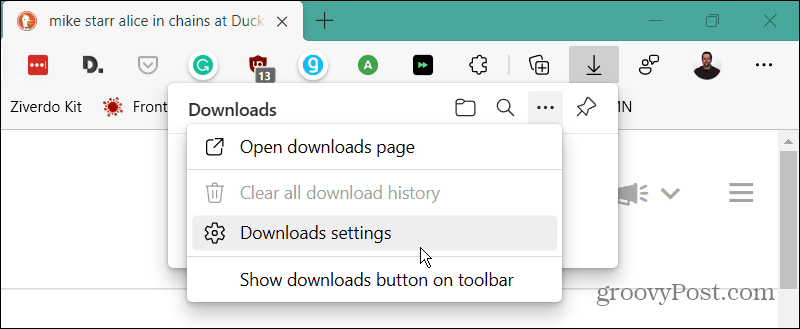 如何在 Microsoft Edge 中删除下载历史记录