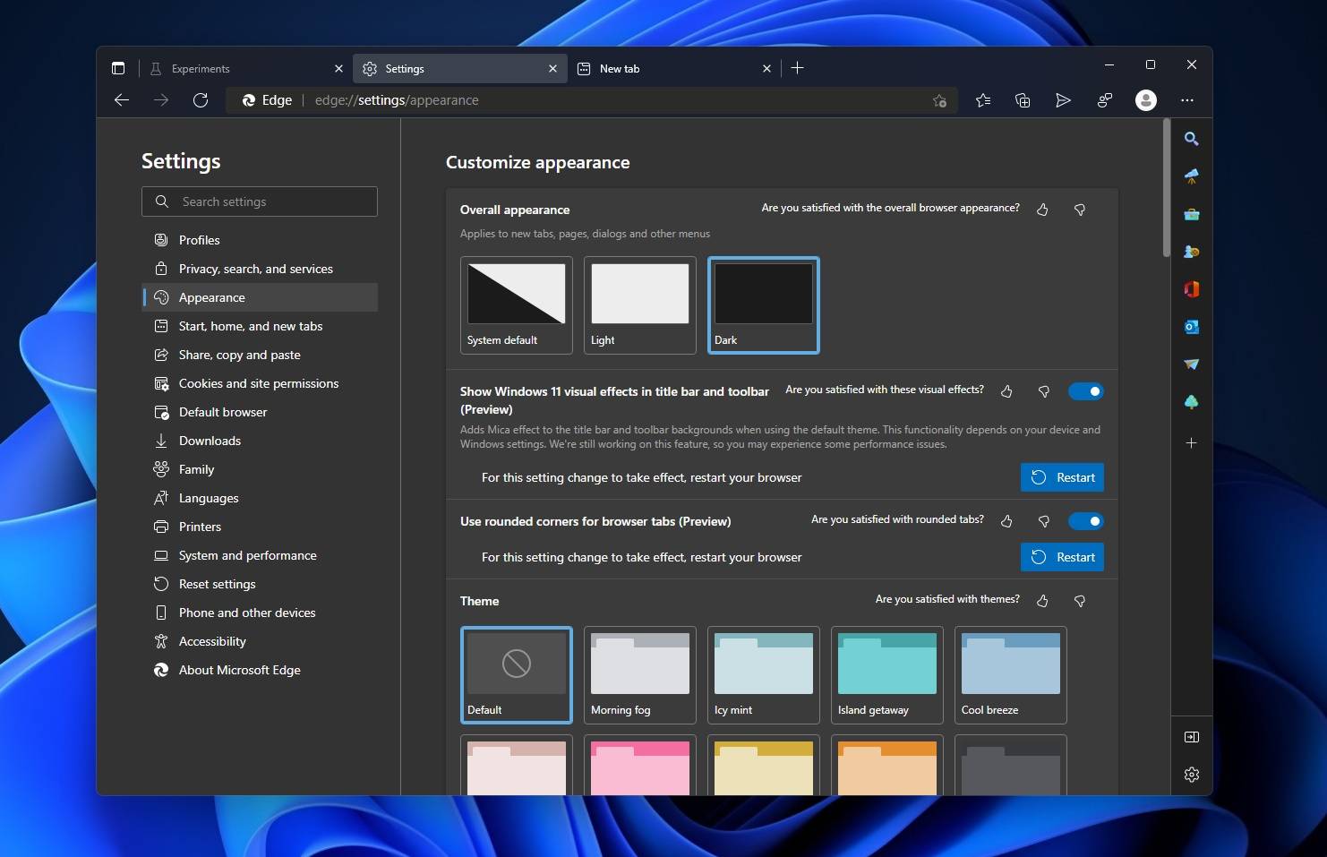 Microsoft Edge 的新 Windows 11 设计发布——这是启用它的方法