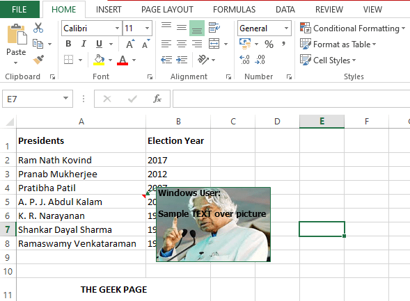 如何在 Microsoft Excel 的注释框中插入图片