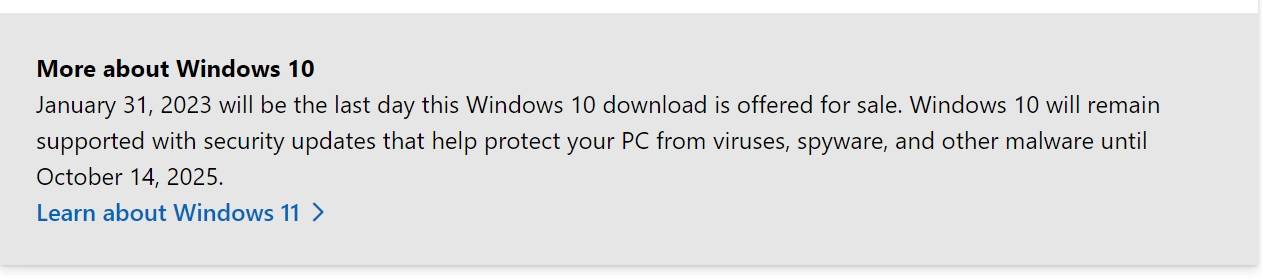 微软不打算终止 Windows 10 下载(安装媒体)