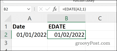 如何在 Excel 中将月份添加到日期