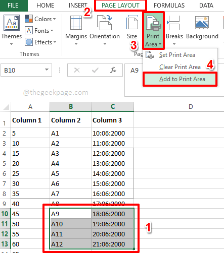 如何仅打印 Excel 文档的特定部分