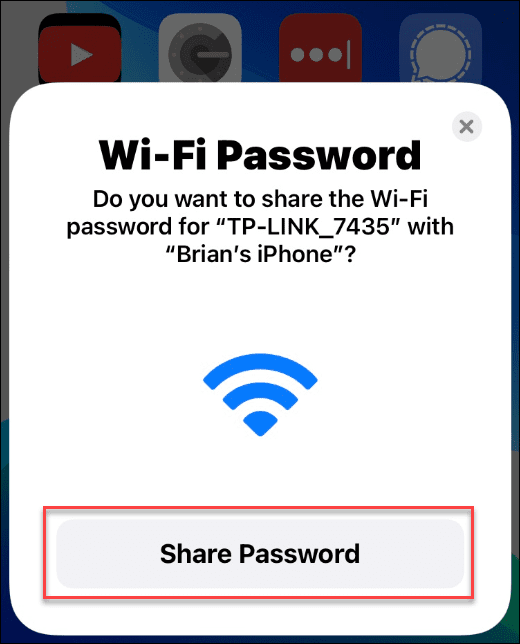 如何在 iPhone 上共享 WiFi 密码