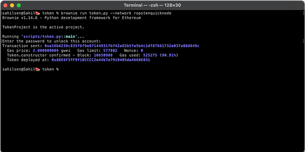 Python Web3 开发:用 Brownie 部署智能合约
