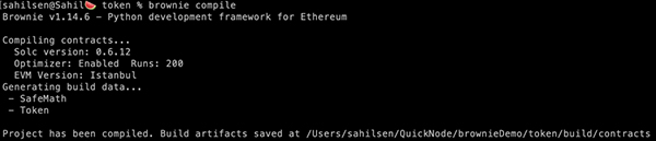 Python Web3 开发:用 Brownie 部署智能合约