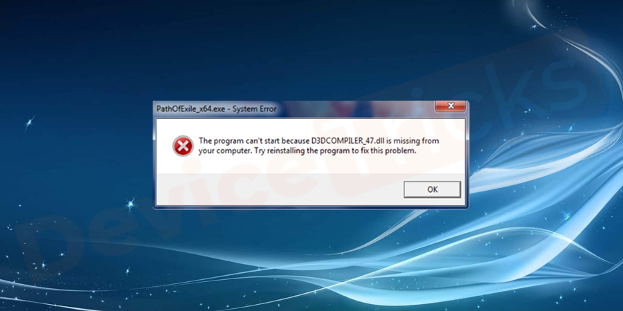 “程序无法启动,因为您的计算机中缺少 D3DCOMPILER_47.dll”。如何解决?