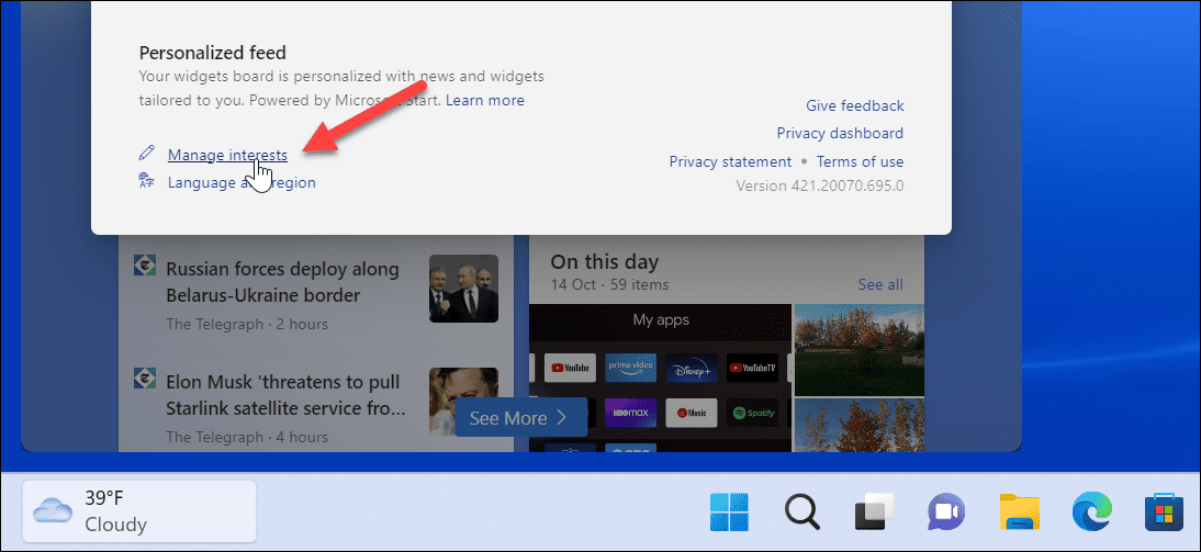 如何更改 Windows 11 小部件语言