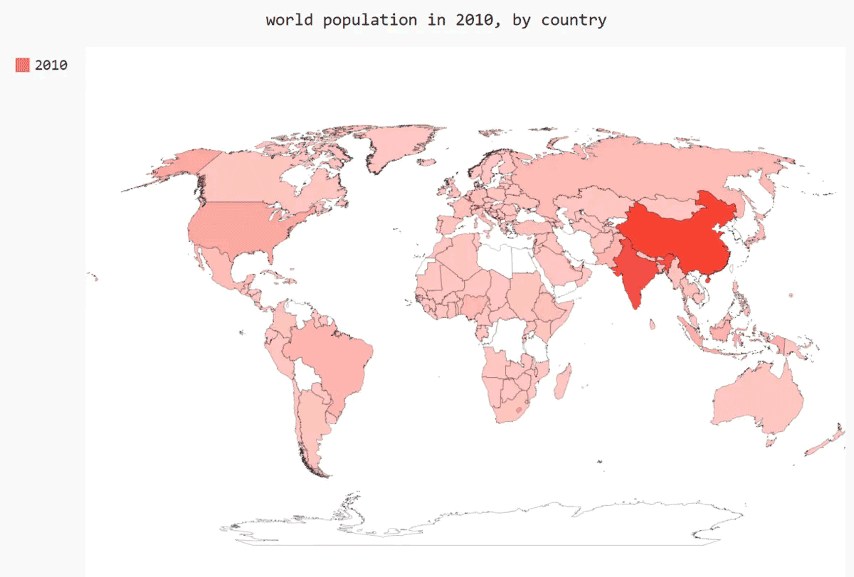 如何使用Python绘制全球人口地图。