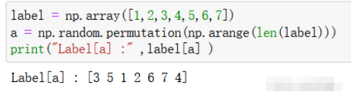如何使用Python中的np.random.permutation函数?