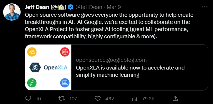 AI开发大一统:谷歌OpenXLA开源,整合所有框架和AI芯片