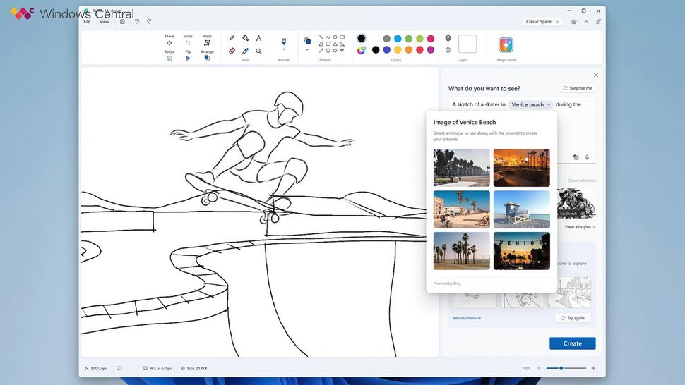Microsoft希望将AI增强功能引入Windows 11上的Paint,Photos。