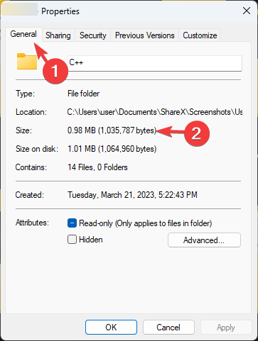 如何在 Windows 11 上显示文件夹大小?