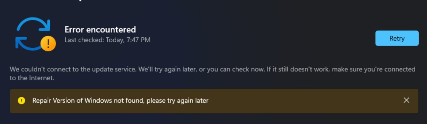 Windows 11 Build 25905 预览版隐藏特性:用 Windows Update 修复系统
