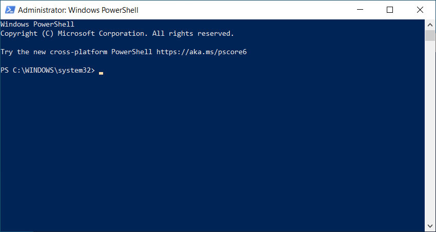Win10作为管理员运行PowerShell的方法。