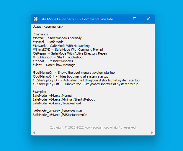 Windows 11 安全模式启动器 v1.1 下载,最简单启动安全模式的方法