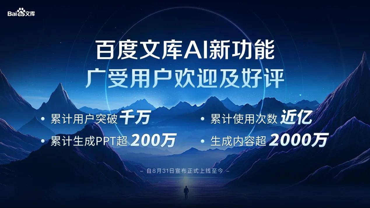 百度王颖:百度文库每周上线2-3个AI新功能,累计使用次数近亿