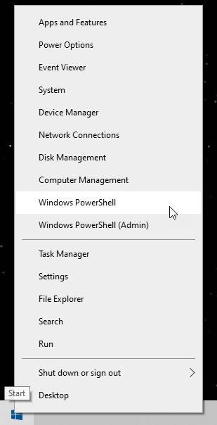 将终端添加到 Windows 10 快速链接 (WinX) 右键单击​​开始菜单