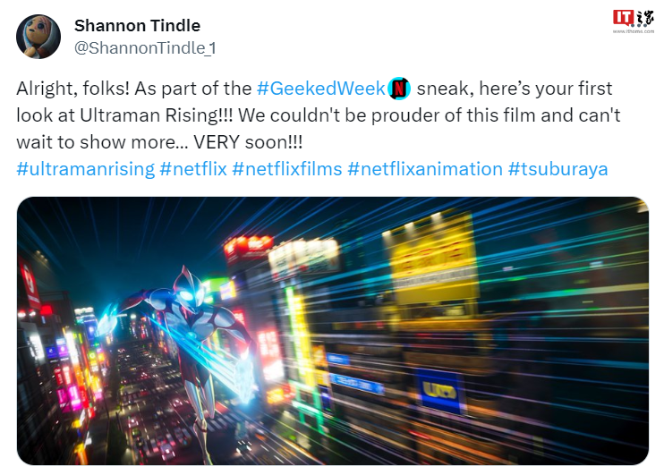 Netflix 全新 CG 动画电影《奥特曼:崛起》画面首曝