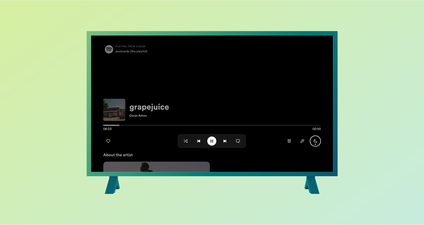 Spotify推出新一代电视App:全新设计主页,新增深色模式支持