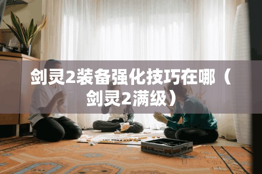 剑灵2装备强化技巧在哪(剑灵2满级)