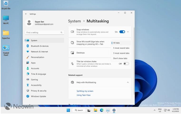 微软调整 Win11 的 Alt + Tab 功能,最多只支持切换 20 个最近标签页